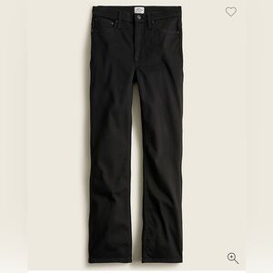 J Crew 9" demi-boot crop jean in stay black wash